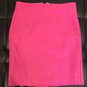 J.Crew Factory Pink Wool Blend Pencil Skirt